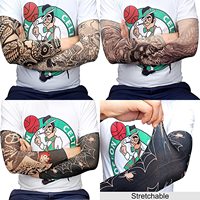 Manchon de bras de tatouage temporaire de sport pour hommes Mode Sports de plein air Manchon de bras de compression de tatouage