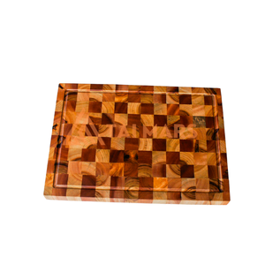 Tabla de Cortar de Madera de Acacia de Alta Calidad, Personalizada, de Grano Vertical, Cuadrada, para Carne y Verduras, para Cocina, de Fábrica - Product Image 1