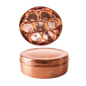 Boîte Masala de forme ronde de meilleure qualité Boîte à épices en bois au design classique pour la cuisine Boîte à épices avec logo personnalisé - Product Image 6