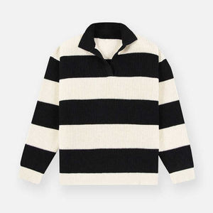 Suéter de Punto para Hombre, 100% Lana, Cuello Redondo, Logotipo Frontal, Antibolitas, Secado Rápido, Transpirable, Cárdigan de Invierno - Product Image 1