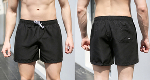 Customized Logo 18 Colors Solid Plain <b>Men</b> Swim <b>Trunks</b> Quick Dry Outdoor Beach Shorts Board Shorts Swimwear for MenDDP shipping - Product Image 6