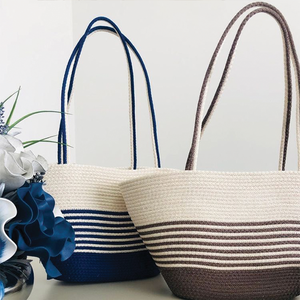 Exquisite Straw Handbag <b>Purse</b> Bucket Bag Rattan Bag Handmade <b>Clutch</b> Woven Straw Beach Bag for Women - Product Image 5