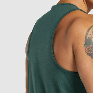 Débardeur de sport pour homme, débardeur de musculation sans manches en polyester, débardeur de musculation sans manches en gros - Product Image 5