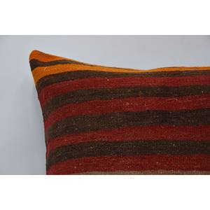Multicolor Woven Kilim Patchwork Wool Pillow 28x28 Inch Eco-Friendly Non-Slip Luxury Decorative <b>Cushion</b> Vintage <b>Fluffy</b> Leaves - Product Image 2