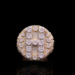 Anillo de Sello con Moissanita Unisex de 0.5 Quilates, Plateado en Plata, de Lujo - Product Image 2