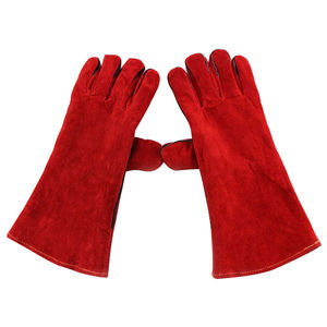 Vente en gros, meilleur cuir de vache fendu, réparation de la conduite, gants de soudage résistants à la chaleur, gants de sécurité pour le travail de jardinage - Product Image 4