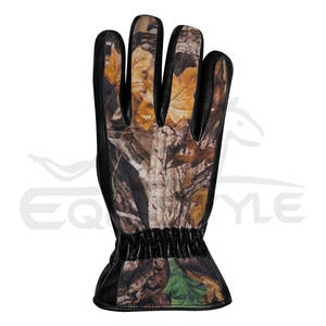 Venta al por mayor de guantes de piel de oveja de camuflaje digital de diseño personalizado compatible con pantalla táctil invierno cálido guantes cómodos proveedor - Product Image 2