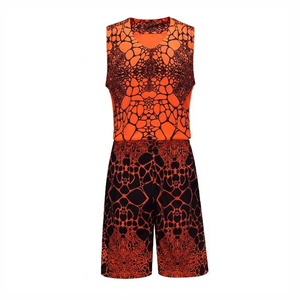 Quantité minimale de commande bas uniformes de basket-ball personnalisés couleur personnalisée hommes uniforme de basket-ball haute qualité pas cher prix sublimation sans manches - Product Image 2