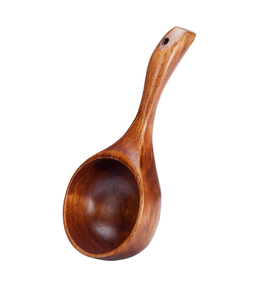 Cucharas de sopa de madera hechas a mano para utensilios de cocina antiadherentes para el hogar y accesorio de Hotel cuchara de sopa más vendida - Product Image 2