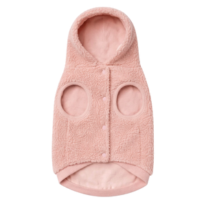 Plush <b>Teddy</b> Sherpa Dog Jacket Cozy Winter Pet Hoodie Soft Fleece Vest For Small Medium Large Dogs - Product Image 4