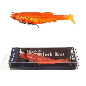 ORJD 125mm 21g MAGDRAFT 5 pulgadas (3/4oz.) Imán de señuelo de pesca suave sin plomo cebo de lubina artificial biónico Iscas De Pesc HBS04 - Product Image 2