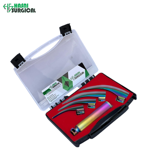 Low Price Wholesale <b>Instruments</b> Best Quality Stainless Steel Manual Fiber <b>Optic</b> Macintosh Laryngoscope Set Multi Color - Product Image 2