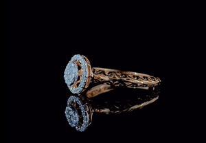 Bague de fiançailles en diamant de laboratoire rond de 0,25 CTW, certifiée SGL, or massif 14 carats - Product Image 3