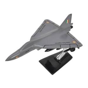 Modèle de jet de combat en aluminium, décoration de table, art déco, design pour la maison et le bureau, finition argentée - Product Image 4