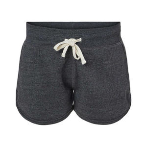 Pantalones cortos para mujer personalizados para adultos 100% algodón polar correr Jogging entrenamiento deportes cordón cintura pantalones cortos para mujer - Product Image 1