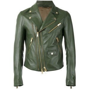 Blouson en cuir, dernier design, sur mesure, en cuir de vache véritable, col montant, imperméable, logo frontal, homme, hiver - Product Image 1