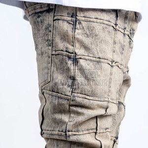 Venta al por mayor Pantalones de hombre hechos a medida Pantalones apilados lavados para hombres Pantalones de hombre de diseño único Pantalones apilados lavados - Product Image 5