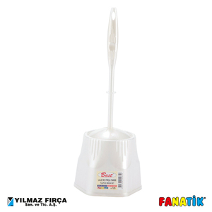 FANATIK YF.125 Ensemble économique de brosse de toilette en plastique avec support pour le nettoyage de la salle de bain et l'entretien des WC - Product Image 3