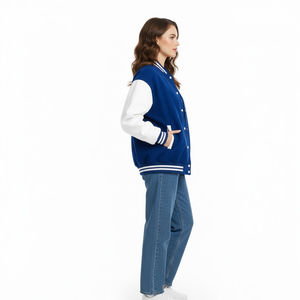 Veste universitaire pour femmes, fournisseur d'usine, vente en gros, sur mesure, style baseball, vêtements décontractés, vêtements de rue, manteau - Product Image 4