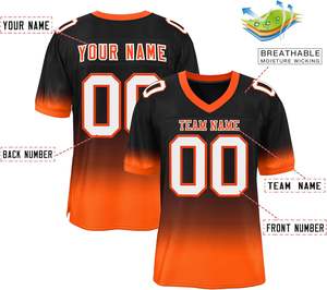 Ropa deportiva Streetwear Camisetas de fútbol americano Clubwear OEM Poliéster Malla Secado rápido Transpirable Sublimación Imprimir Logo - Product Image 6