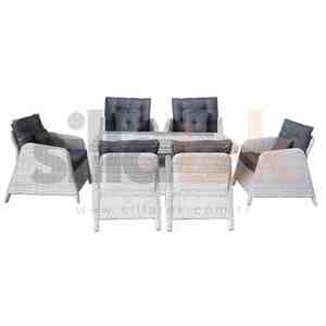 Fabricant turc 6 pièces Torino Garden Seating Group Meilleur produit Offre Spéciale luxe de haute qualité - Product Image 3