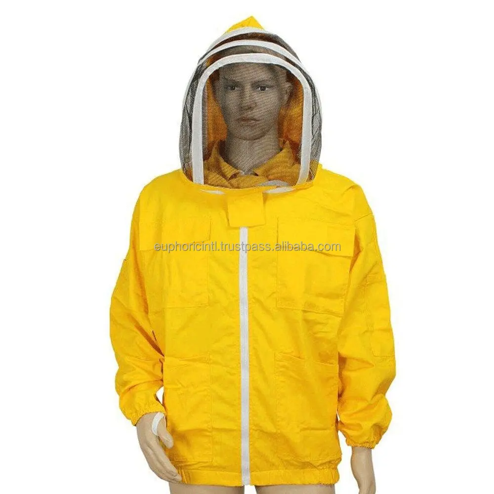 養蜂ジャケット2021年中国サプライヤー工場価格高品質純綿養蜂保護スーツ養蜂家服養蜂