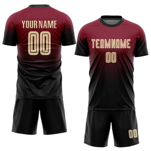 Maillots de football personnalisés grande taille à manches courtes en tissu respirant – Ensemble de football de haute qualité à séchage rapide - Product Image 5