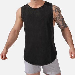 Camiseta sin Mangas Casual para Hombre, Transpirable y Ajustada, Tejida, con MOQ Bajo, Ropa Deportiva de Alta Calidad - Product Image 3