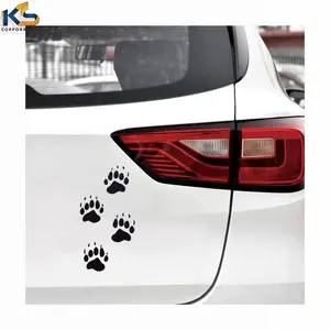 Custom Black Bear Paws Print Tracks Hunting Vinyl Decal Sticker For Vehicle Car Truck Window Removable Wall Cutout Decal Sticker
