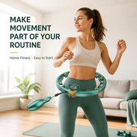 Cerceau d'exercice intelligent avec compteur numérique, cerceau de fitness lesté réglable pour femmes, cadeaux pour la perte de poids