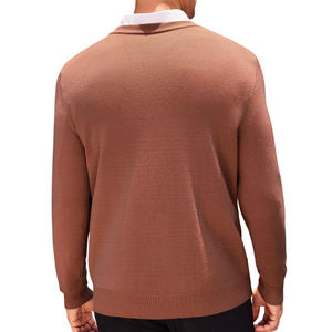 Meilleures ventes en gros de pulls à manches longues pour hommes en hiver chandails pulls au design unique pour hommes en bas quantité minimale de commande - Product Image 2