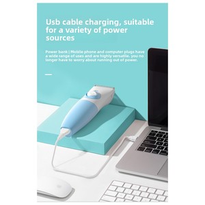 Tondeuse corporelle sans fil, lame en céramique lavable, longueurs de coupe réglables, chargement USB, 4500-5000 tr/min, conception étanche - Product Image 2