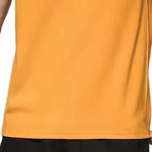 OEM T-shirts unisexes en tricot gaufré personnalisés pour hommes T-shirt surdimensionné de haute qualité pour hommes T-shirts avec logo personnalisé Impression avant et arrière - Product Image 4