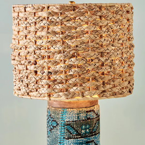 Pantalla de lámpara de jacinto de agua, lámparas hechas de materiales hechos a mano, accesorios de decoración del hogar, al por mayor. - Product Image 1