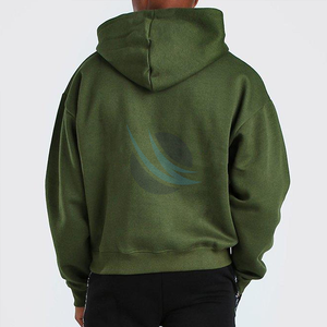 Sweat à capuche de qualité supérieure en coton et polyester léger pour hommes avec logo et toutes les tailles disponibles - Product Image 4