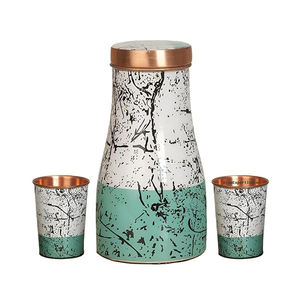 Botella de agua de dormitorio de diseño único de calidad impresionante, botella a prueba de fugas de cobre puro 100%, diseño impreso personalizado para Yoga, gimnasio, propósito - Product Image 4