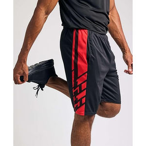 Nouveau short de sport 2 en 1 pour la course à pied à séchage rapide avec poche latérale Short de basket-ball athlétique en maille pour homme 100% polyester - Product Image 3