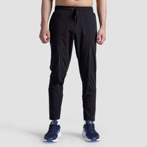 Momentum Fashionable High Waist Trousers <b>Black</b> XL Size Woven Cotton Spandex Spring Season Wide Leg <b>Pants</b> Zippers Pleats - Product Image 1