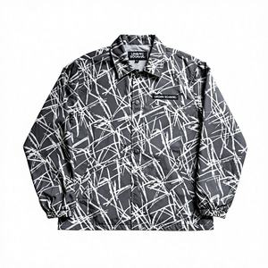 เสื้อโค้ชลายพรางแบบกำหนดเอง เสื้อกันลมแบบมีซิป ปักลายปะติด ปักโลโก้ด้านหน้า - Product Image 1