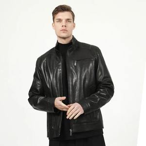 Nouveau design de vestes de qualité supérieure Veste en cuir à imprimé léopard pour hommes élégants coupe ajustée Vestes pour hommes de grande taille - Product Image 6