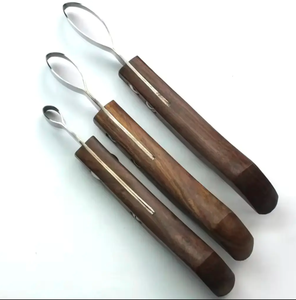 Couteau à sabot à manche en bois de haute qualité pour instrument vétérinaire à boucle oculaire de toilettage de cheval avec couteaux à griffes - Product Image 6