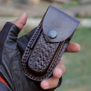 Handmade Wholesale Damascus Folding Knife with Stage Handle OEM Industrial Grade Outdoor Camping Customizedle with Sheath - Product Image 6