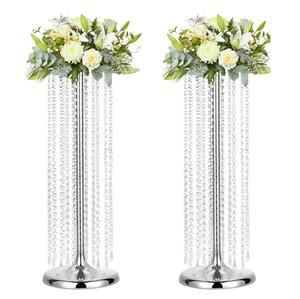 Jarrón dorado Centro de mesa Decoraciones de mesa Soporte de flores de mesa de metal Decoración de boda y suministros Decoración de mesa - Product Image 6