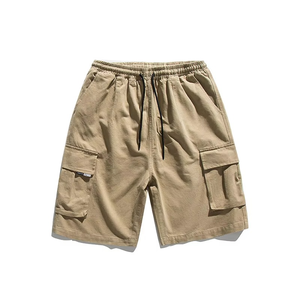 2025 Shorts cargo à séchage rapide personnalisés pour hommes en gros Streetwear Shorts de course avec poches, été coton Vintage Design décontracté - Product Image 1