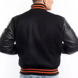 เสื้อแจ็คเก็ตวาร์ซิตี้แขนยาวผ้าโพลีเอสเตอร์/คอตตอนปักลายพิมพ์ลายตามสั่งสำหรับผู้ชาย สไตล์ฮ็อตเซลลิ่งแนวสตรีทแฟชั่น คอตั้งทรงเบสบอล - Product Image 2