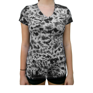 Precio al por mayor de moda de las mujeres multicolor Tie Dye camiseta Super calidad precio barato mujeres camiseta proveedor de Bangladesh - Product Image 2