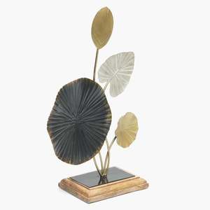 Exhibición de flores de metal elegante Mejora tu mesa con belleza natural Muestra de mesa de flores de metal elegante - Product Image 2