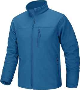 Veste Softshell pour hommes Design élégant Tissu extensible Résistant aux intempéries Coupe-vent Imperméable Respirant OEM Vestes Soft Shell - Product Image 1