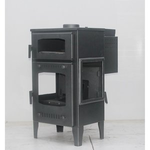 Estufa de Pellets Moderna Independiente DORELLO SOBA MF100, Chimenea de Hierro Fundido para Calefacción de Sala de Estar, Modelo con Vidrio Lateral - Product Image 2