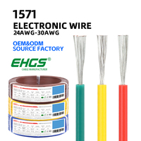 Câble en cuivre EHGS 1571 PVC pour raccordement, 30AWG 28AWG 24AWG, pour équipements électroniques, panneaux de commande et câblage interne